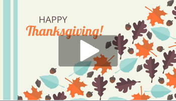 Thanksgiving Video Card Template