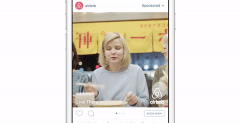 Instagram video carousel ad feature