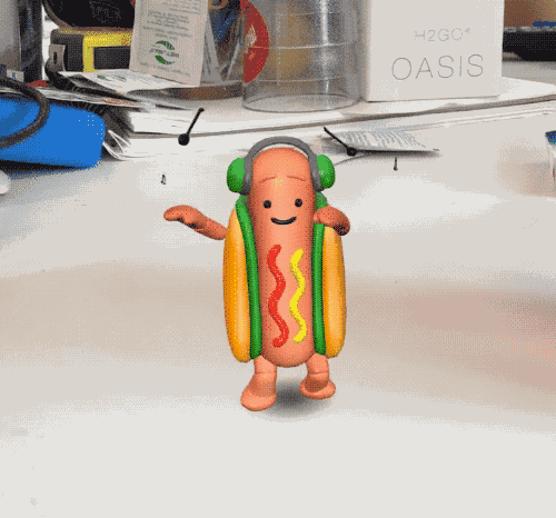 Snapchat hot dog video