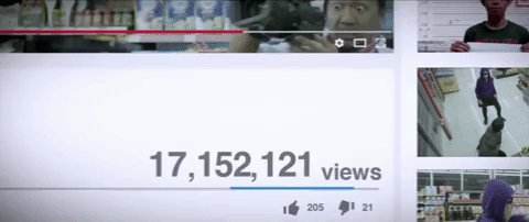 Youtube considers 30 seconds of viewing as a "view"