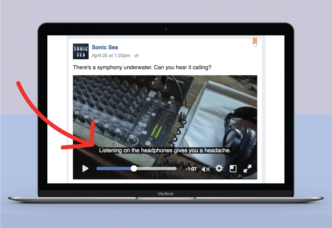 Adding subtitles to facebook videos will increase conversions and boost engagement