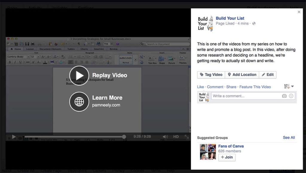 You can also use facebook's call to actions