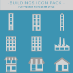 building and real estate icon pack