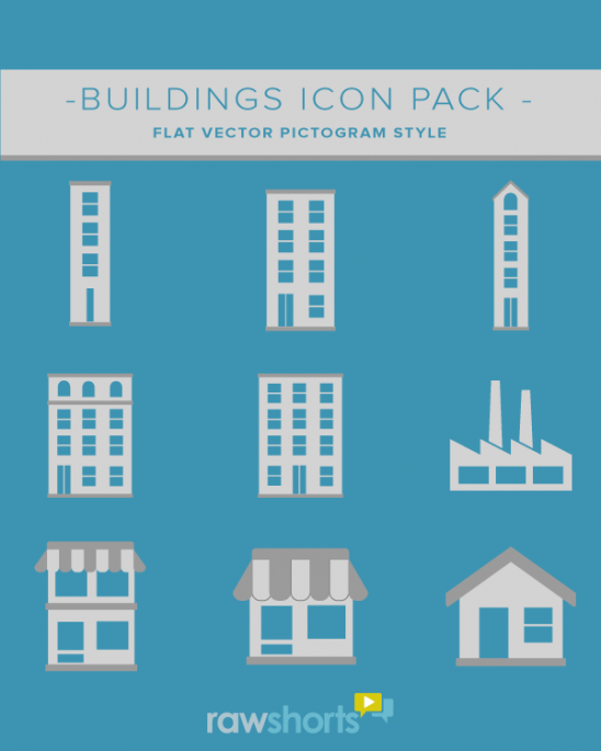 building and real estate icon pack