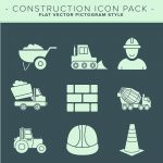 construction flat icon pack