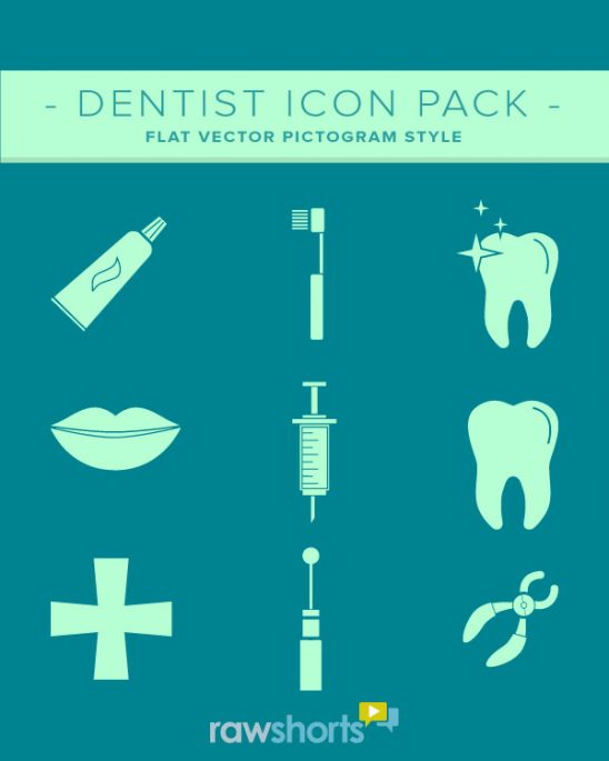 Dentist Dental Free Flat Icon Pack
