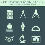 Eductation Flat Icon Pack