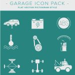 Auto Garage and Mechanic Free Downloadable Icon Pack
