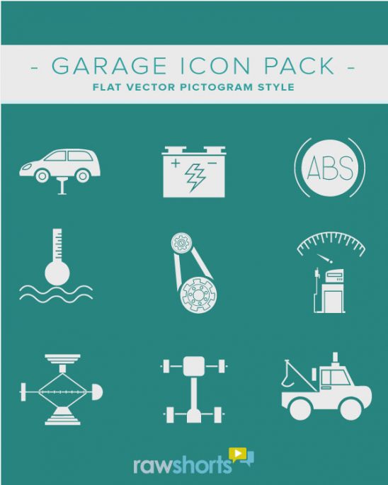 Auto Garage and Mechanic Free Downloadable Icon Pack