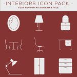 Home Furniture Icons - Vector Set
